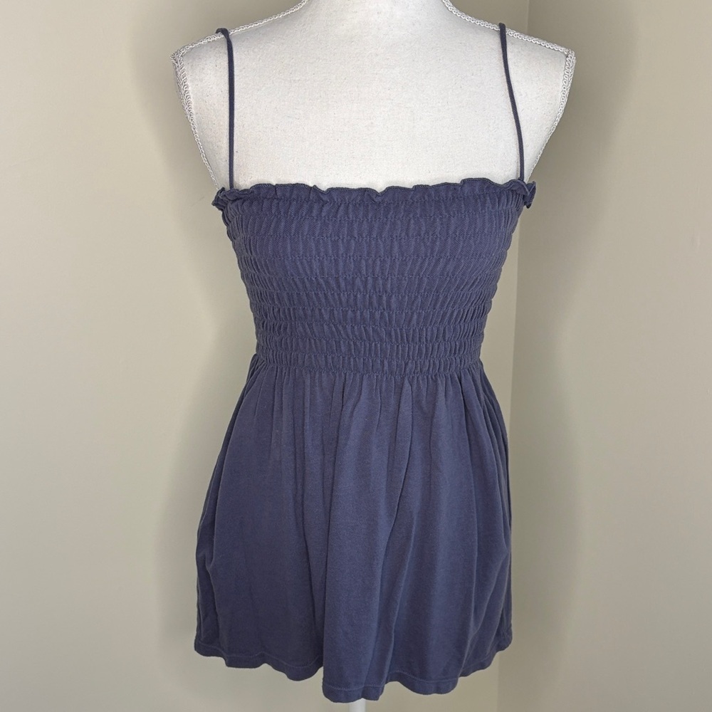 Aeropostale Blue Smocked Top. Small